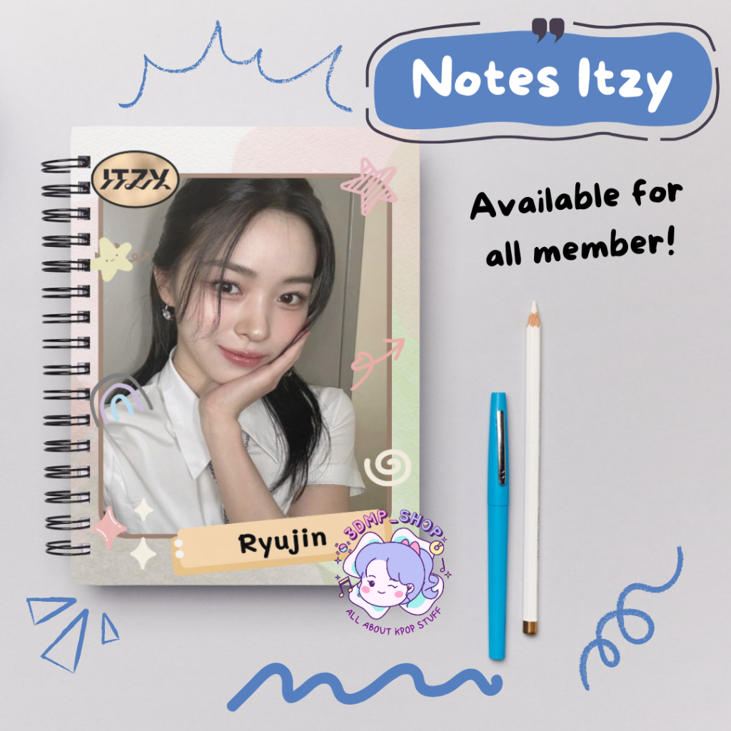 

Notes Buku Tulis ITZY Permember Ryujin Yuna Lia Chaeryeong Yeji