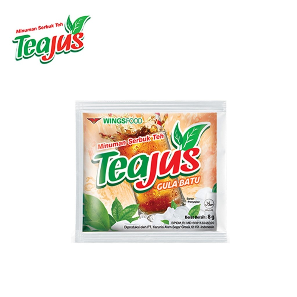 

Teajus gula batu minuman bubuk instan sachet - 1 renceng isi 10 sachet