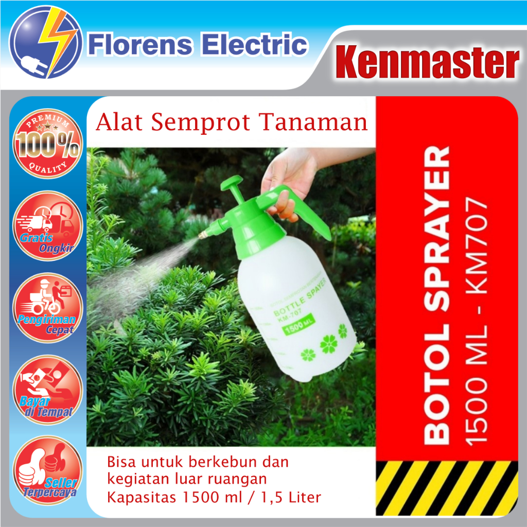 Kenmaster Botol Sprayer 1500ml KM-707 alat semprot tanaman km707 km 707 1.5l
