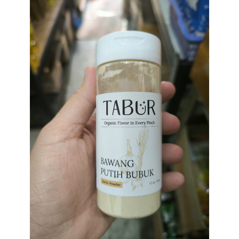 

TABUR Bawang Putih Bubuk Organic Flavor 60 Gram