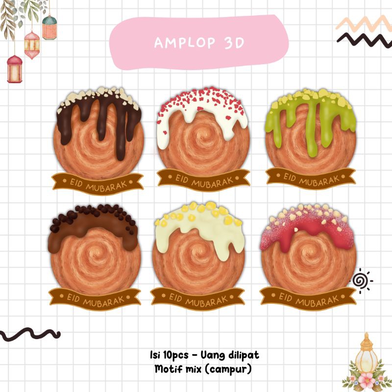 

Amplop Lebaran 3D Cromboloni | Amplop Lebaran | Hadiah Lebaran