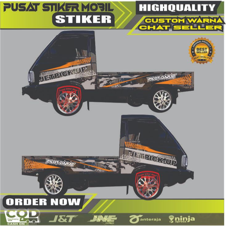 NEW CUTTING STIKER MOBIL carry 1.0 pick up pilot darat jet pikup