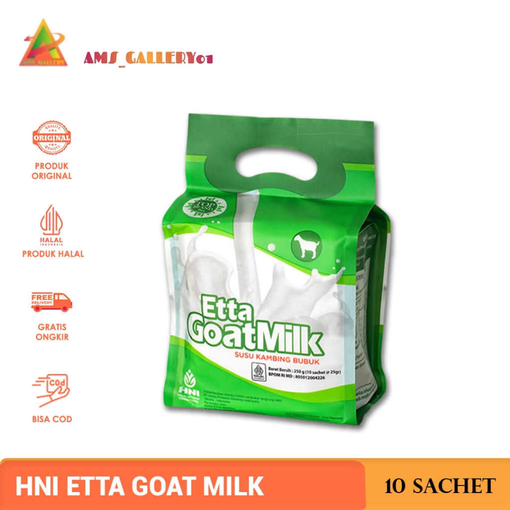 

Susu Kambing Ettagoat milk HNI 10Sachet Original