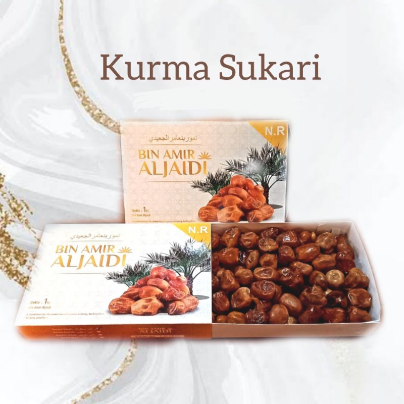 

kurma sukari premium 1kg grade A BIN AMIR ALJAIDI produksi terbaru 2025