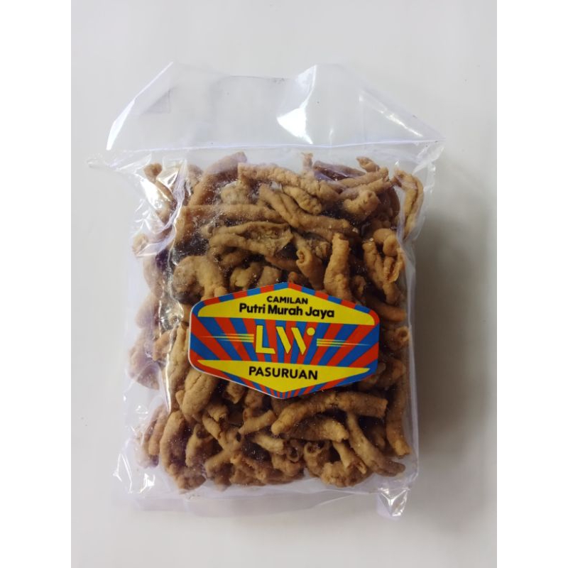 

Keripik Usus Ayam Crispy Super Original Asin Gurih Renyah