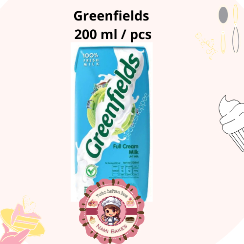 

Greenfields 200 ml per pcs Susu Cair Full Cream UHT