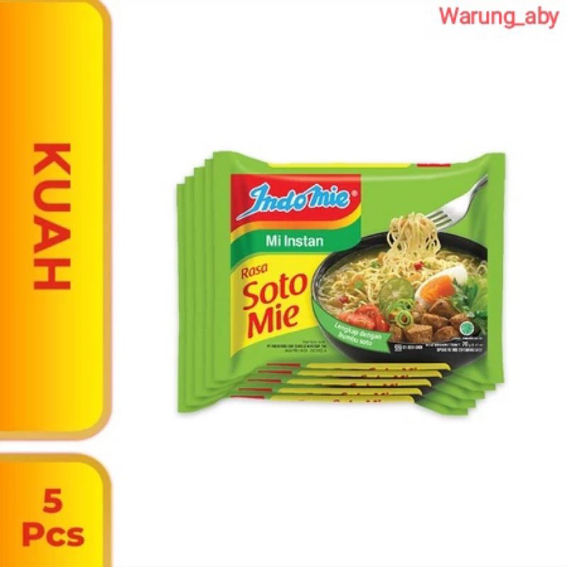 

Indomie Kuah Soto Mie Isi 5 Pcs | Indomie Kuah | Kuliner Nusantara