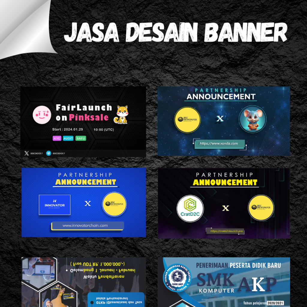 Jasa Desain Banner Profesional | Banner Promosi, Event, dan Branding Bisnis