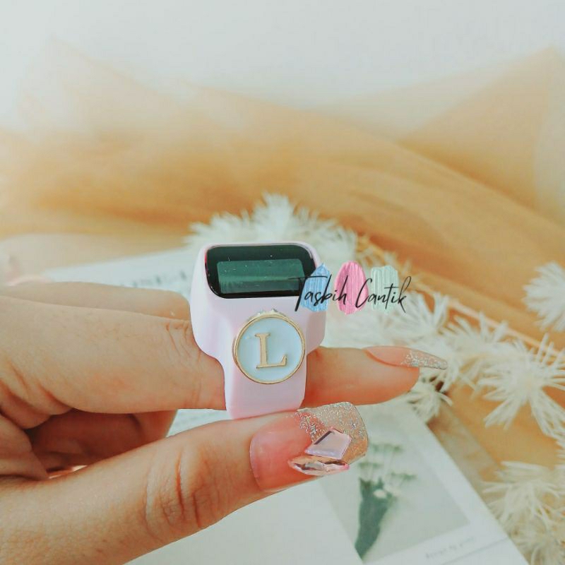 Tasbih Digital Cincin Aesthetic Alat Dzikir Souvenir Tahlilan 40 Hari Hampers Pengajian Ring LED Hur