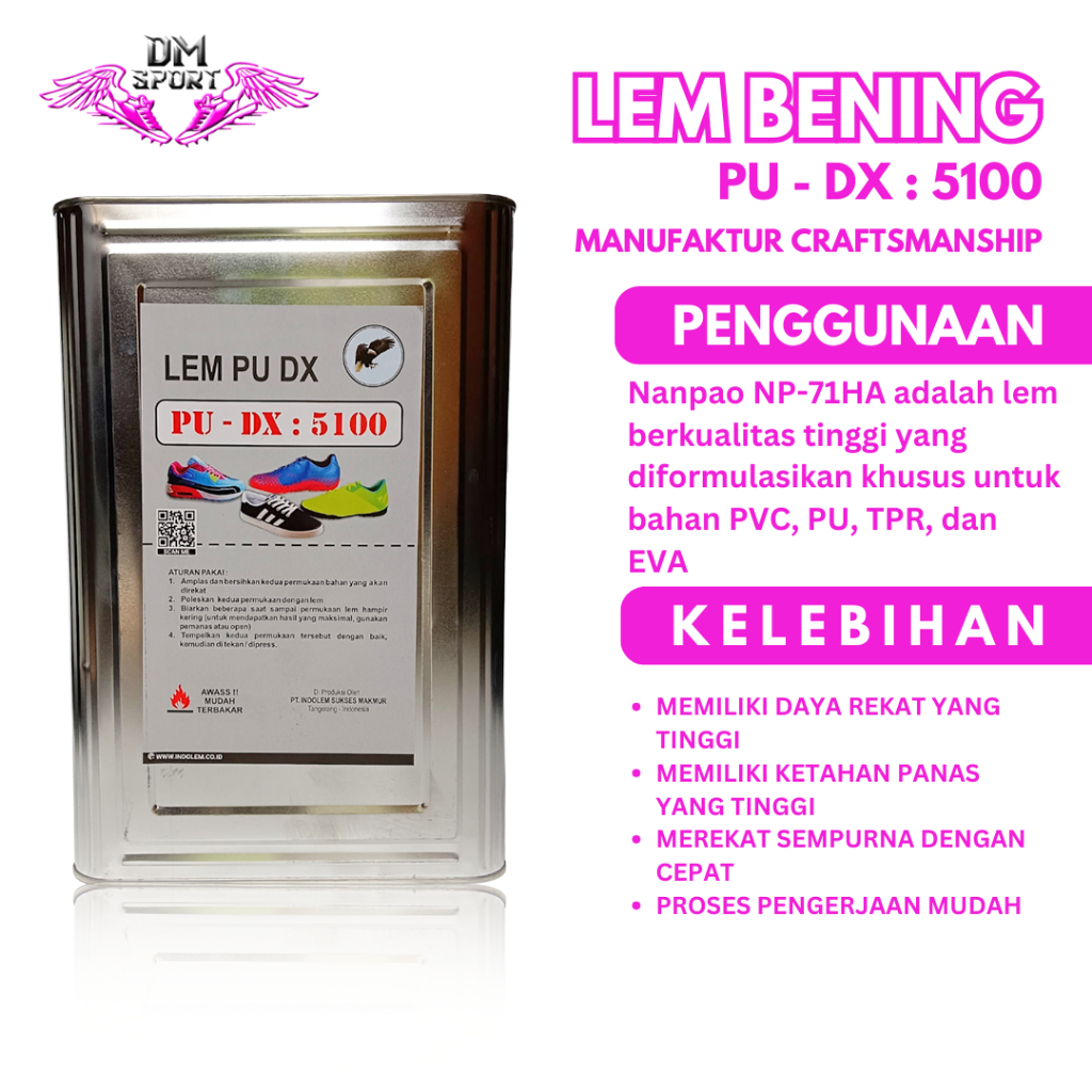 

Lem Pu DX -5100 Lem Pres Super Kuat Netto - 13.5kg