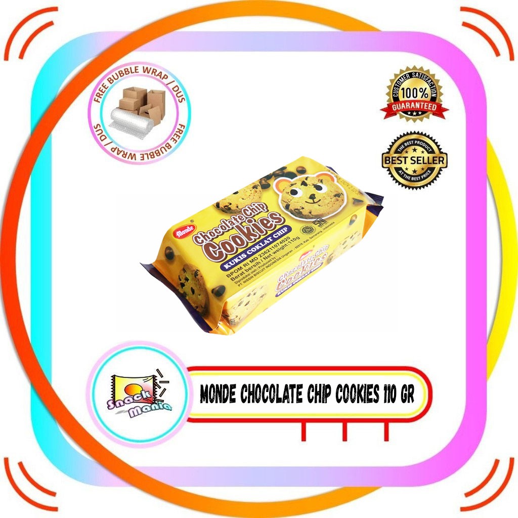 

Monde Chocolate Chip Cookies 110 gr Kukis Coklat Chip