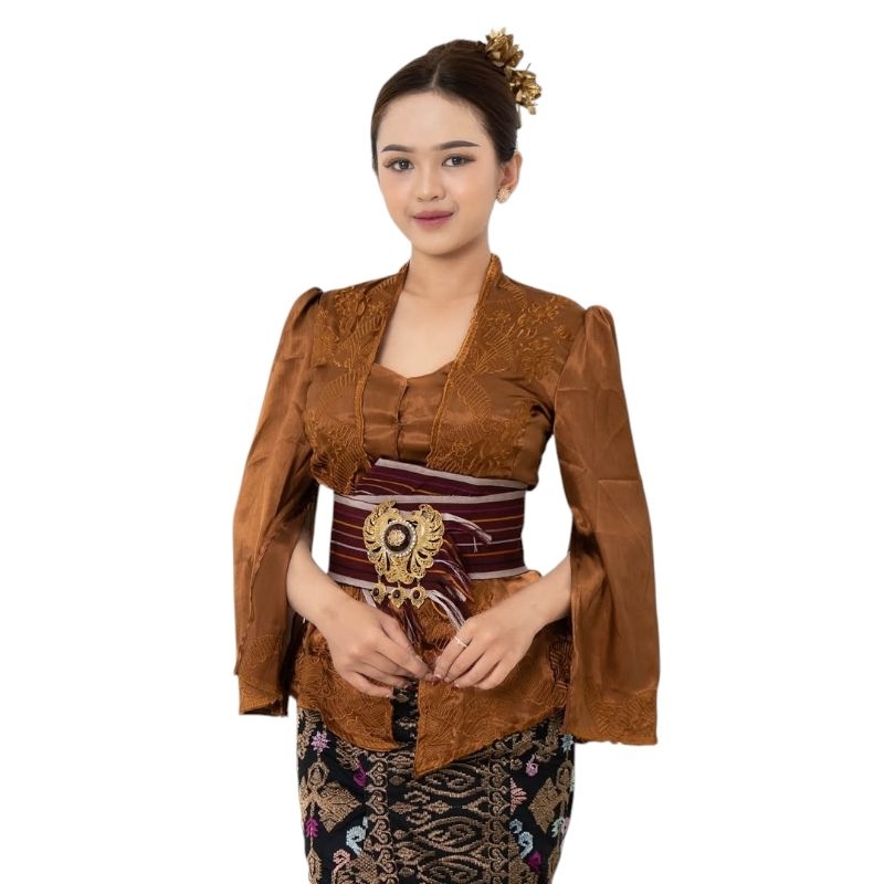 Kebaya Bordir Silk Bali Lengan Pecah