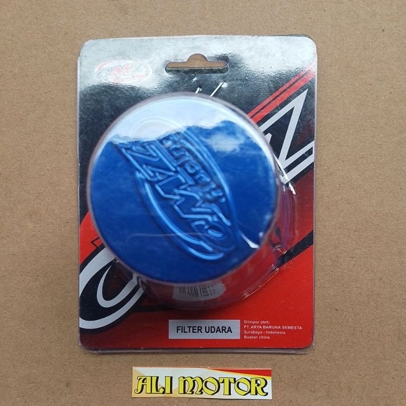 Filter karbu mini saringan udara mini PE 24 26 28 universal semua motor warna biru ori TW