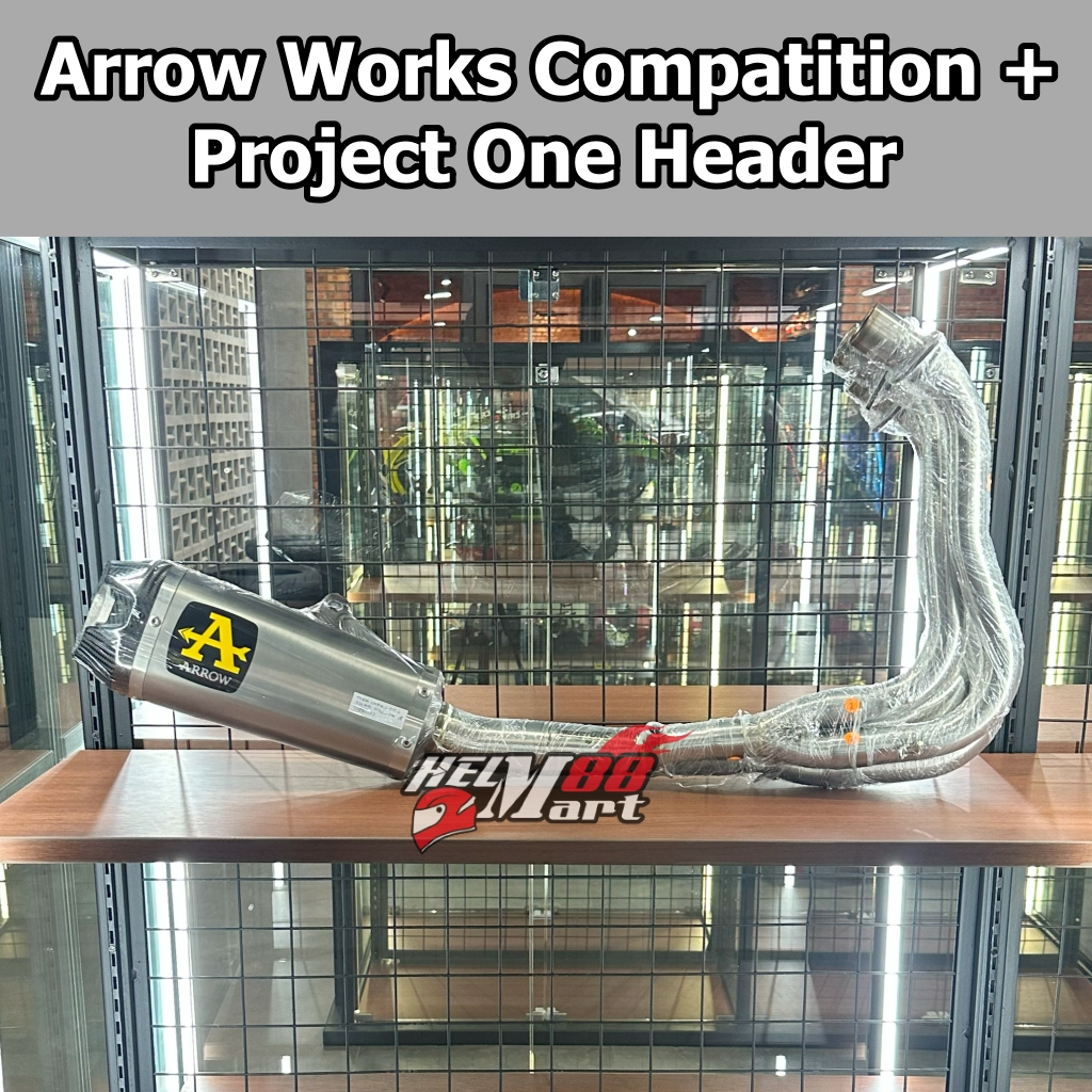 Knalpot ARROW Ninja ZX25R Term Works Titanium + Header PROJECT ONE Full System Ninja 400 ZX4 ZX-25R 