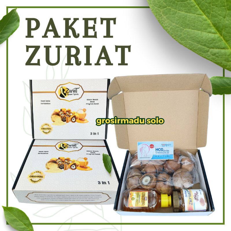 PAKET BUAH ZURIAT/PAKET PROGRAM HAMIL (PROMIL) LENGKAP | BUAH ZURIAT/SERBUK ZURIAT/MADU