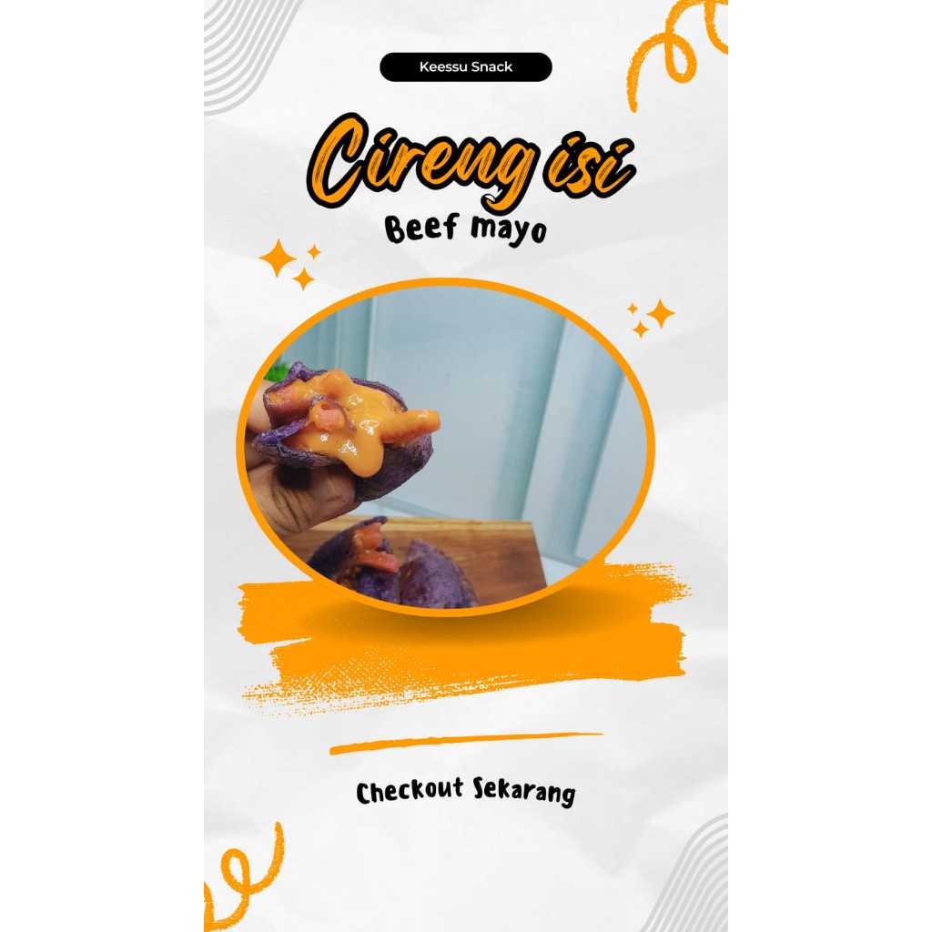 

Cireng isi Beef Mayo Pedas Keessusnack /Jajanan instan/makanan ringan isi 5pcs
