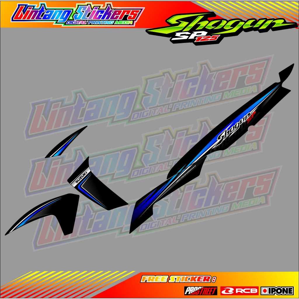 STRIPING VARIASI SUZUKI SHOGUN 125 SP / STICKER LIST VARIASI MOTOR SHOGUN 125 SP
