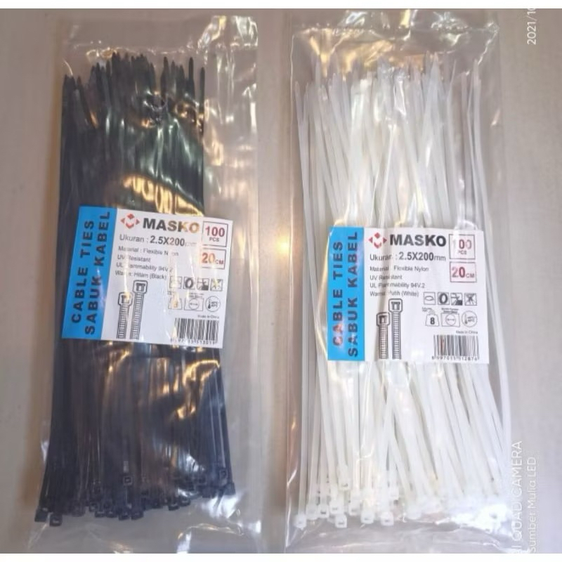 

MASKO KABEL TIES isi 100pcs PANJANG 15cm 20cm 25cm