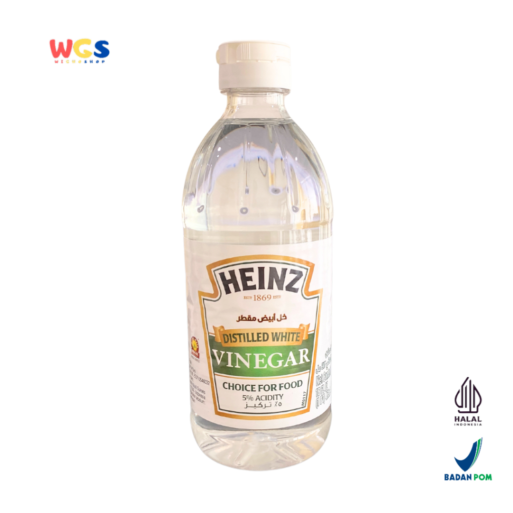

HEINZ Premium Distilled White Vinegar 5% 473ml - Cuka Putih Murni Serbaguna Halal