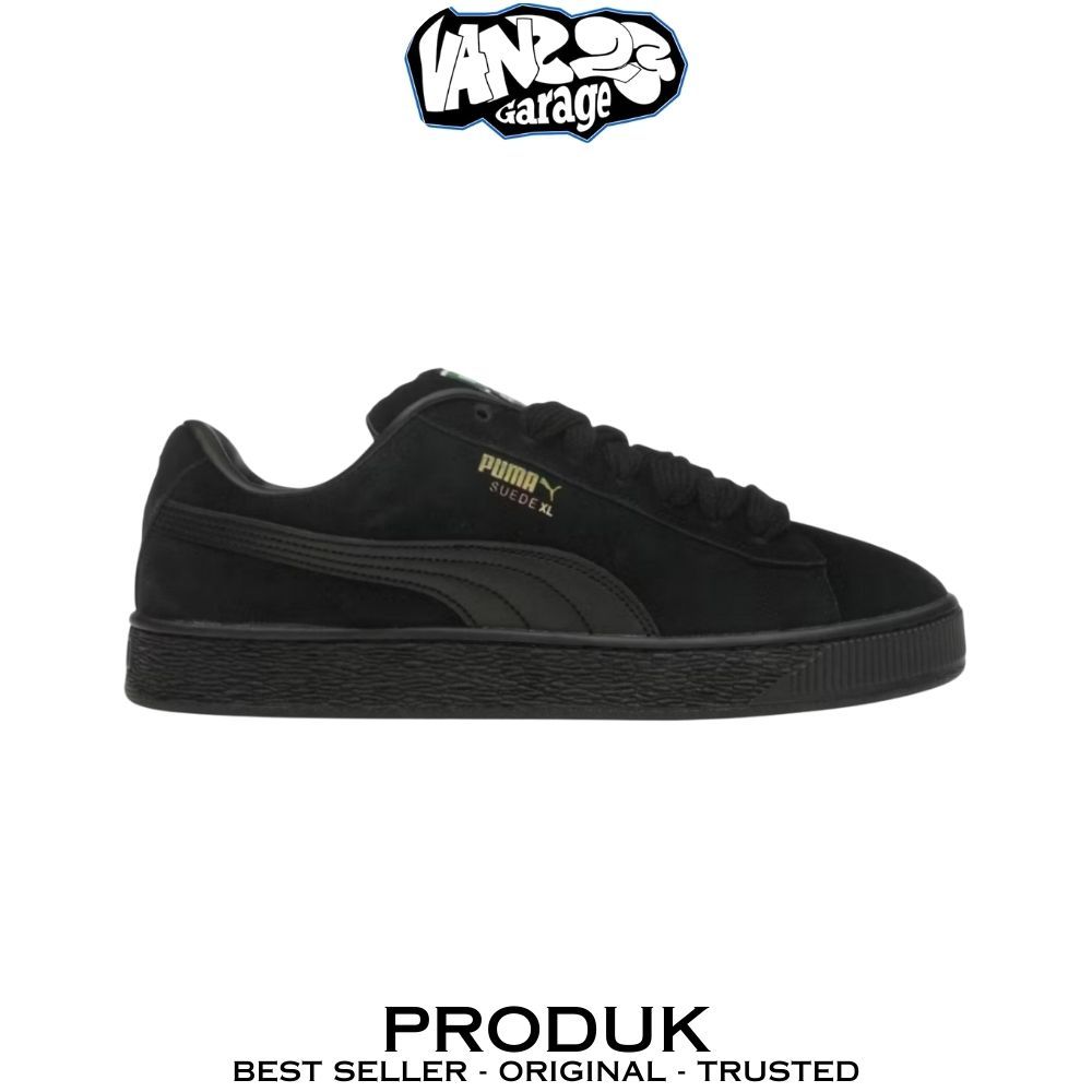 Sepatu Puma Suede XL Triple Black 100% Original BNIB
