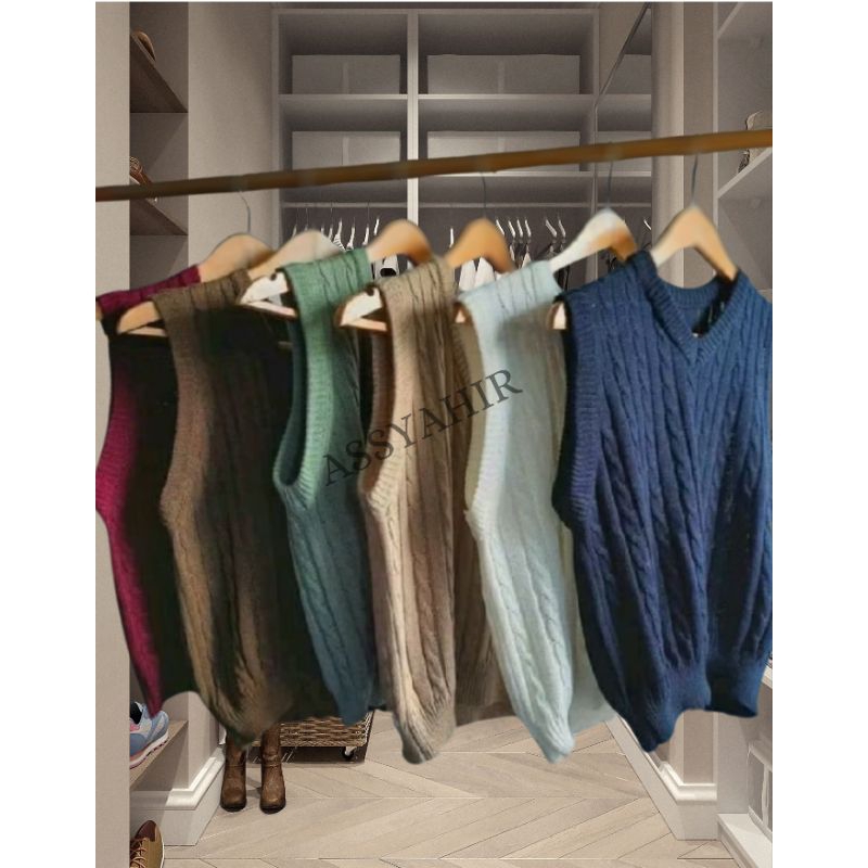 ROMPI VEST CABLE RAJUT PREMIUM