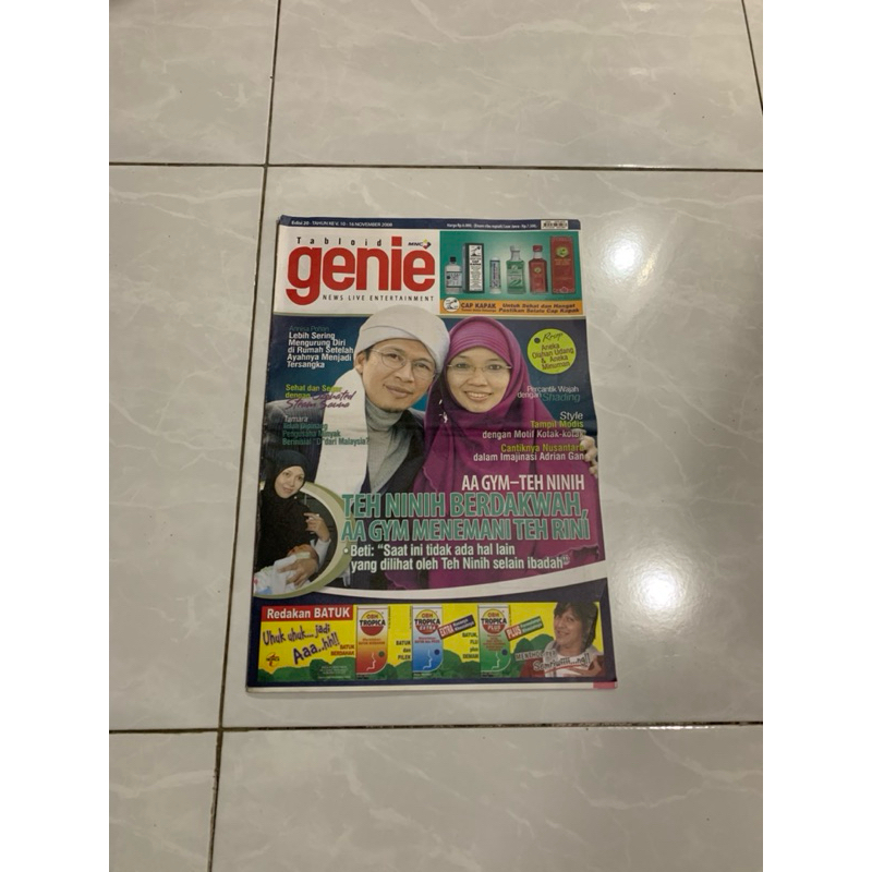 Tabloid Genie Cover Aa Gym Teh Ninih edisi 20 tahun ke 5