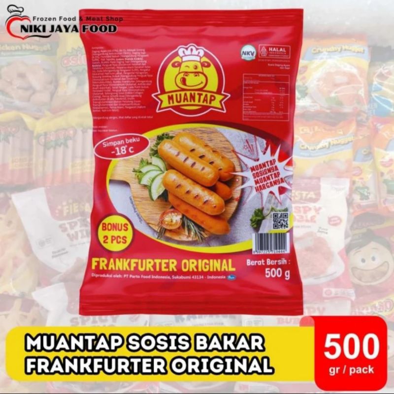 

Muantap Sosis Bakar Frankfurter Original 500 gram || Niki Jaya Food