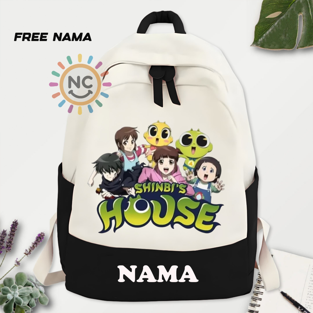 Tas Ransel Anak Shinbi's House Free Cetak Nama
