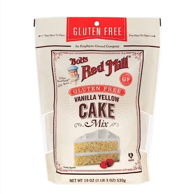 

Bob's Red Mill | VANILLA YELLOW CAKE - 539gr | Tepung Premix Kue GLUTEN FREE Mpasi