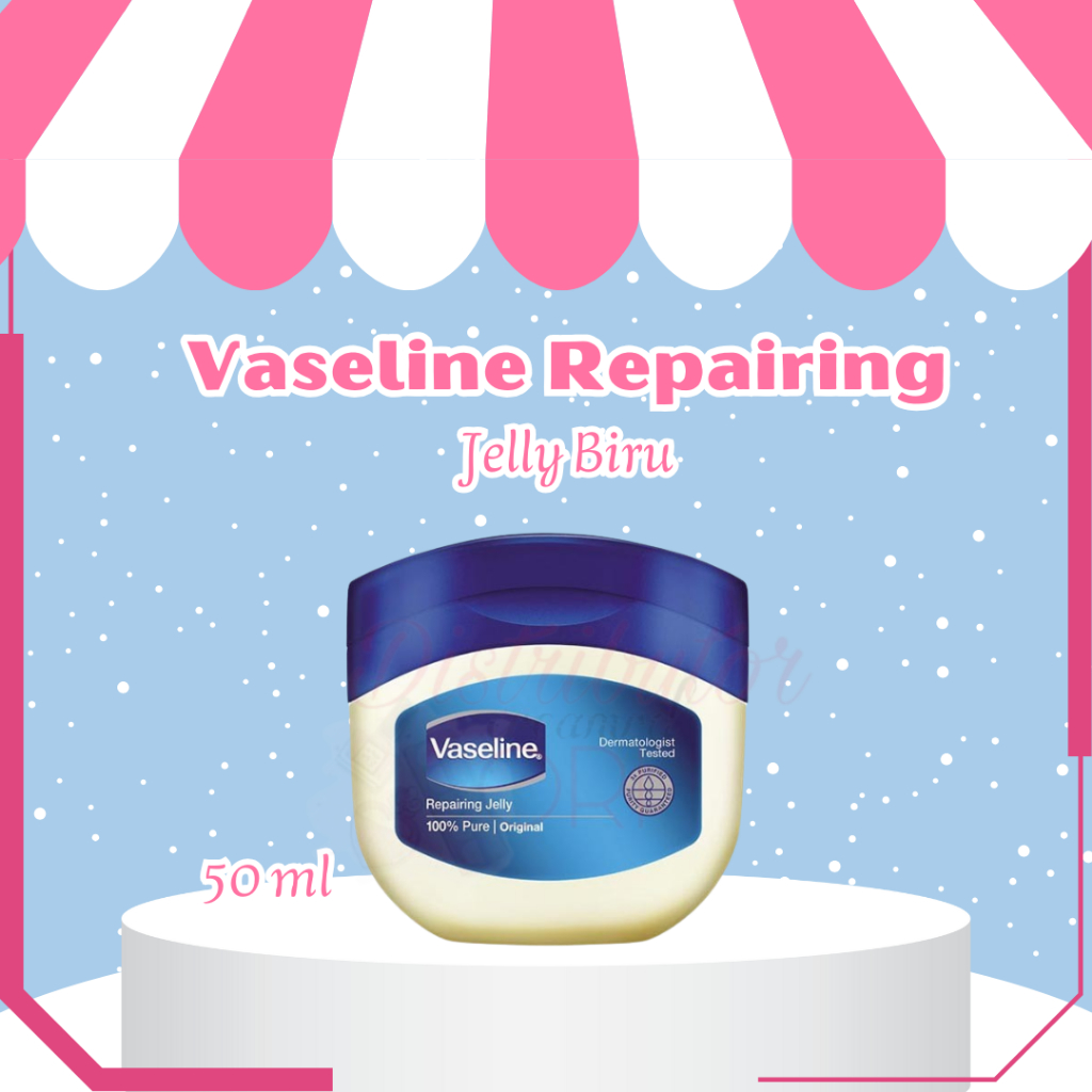 Vaseline Repairing  50ml original (Vaseline Jelly Biru)