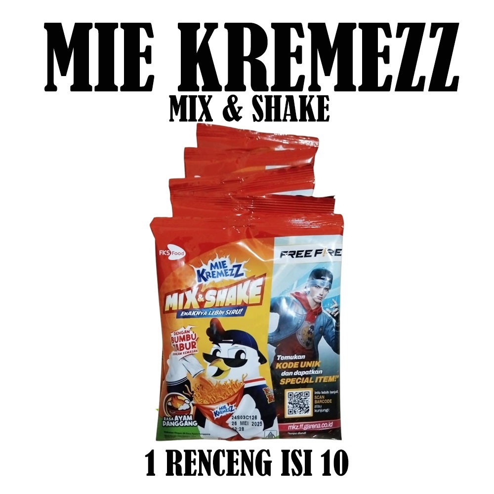 

MIE KREMEZZ MIX & SHAKE RENCENG ISI 10