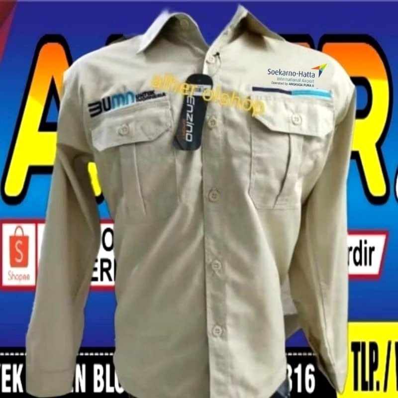BIG size kemeja angkasa pura 2 baju angkasa pura 2 seragam angkasa pura 2 Pdh angkasa pura 2 baju ke