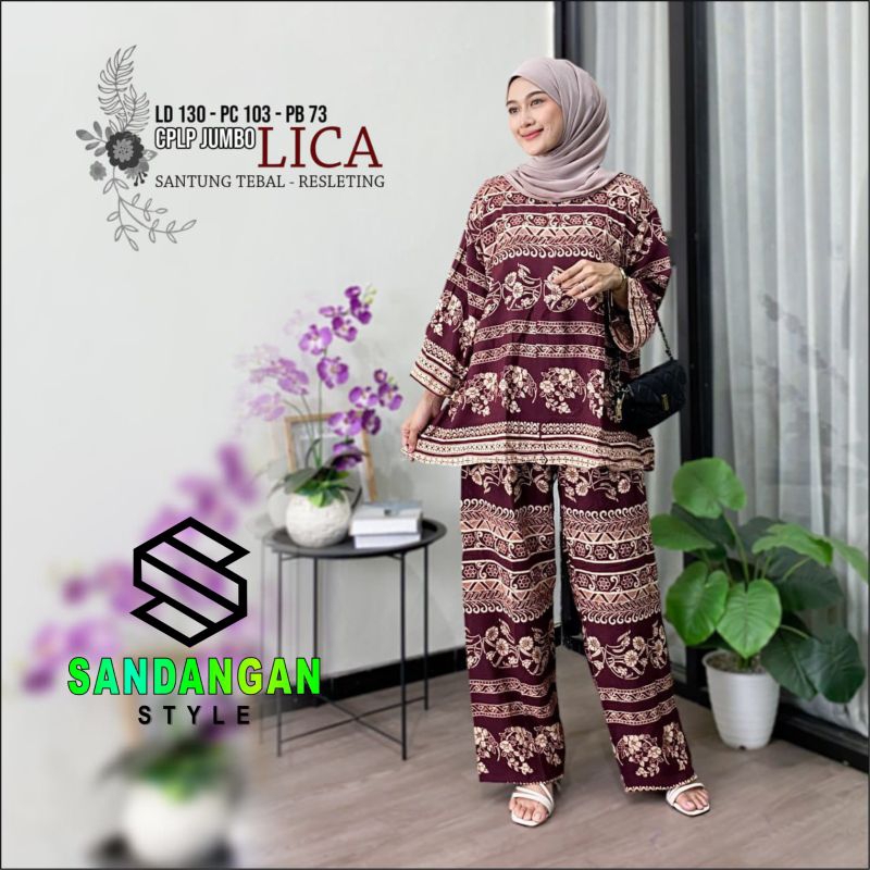 SETELAN CPLP JUMBO WANITA KEKINIAN// SETELAN JUMBO LD 130 // RAYON PREMIUM