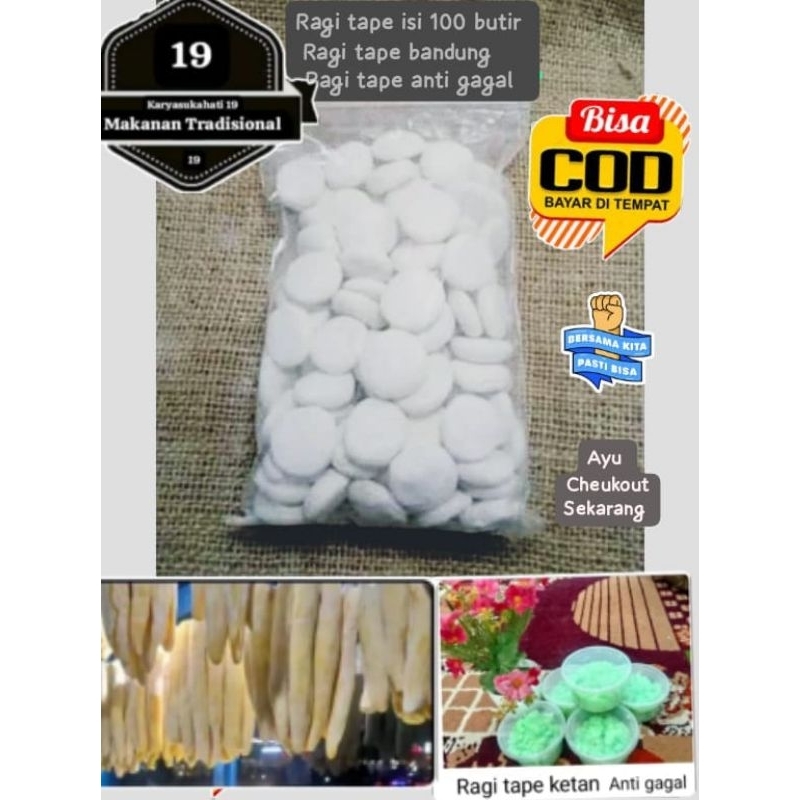 

Ragi tape singkong / ragi tape ketan ,/ ragi tape anti gagal / ragi warisan / ragi tape