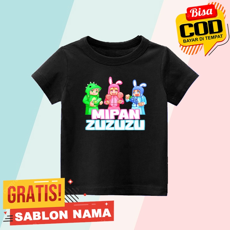 Kaos anak Akudav Mipan zuzuzu / Baju anak Laki Laki & Perempuan Akudav Mipan Zuzuzu