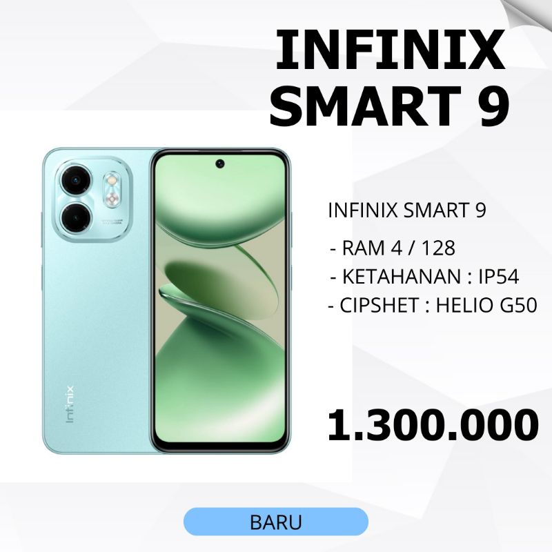[ BARU ] INFINIX SMART 9 - RAM 4 / 128