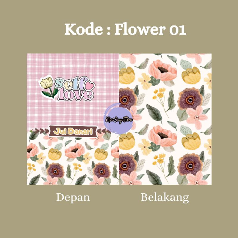

Notebook Custom Nama Flower Series