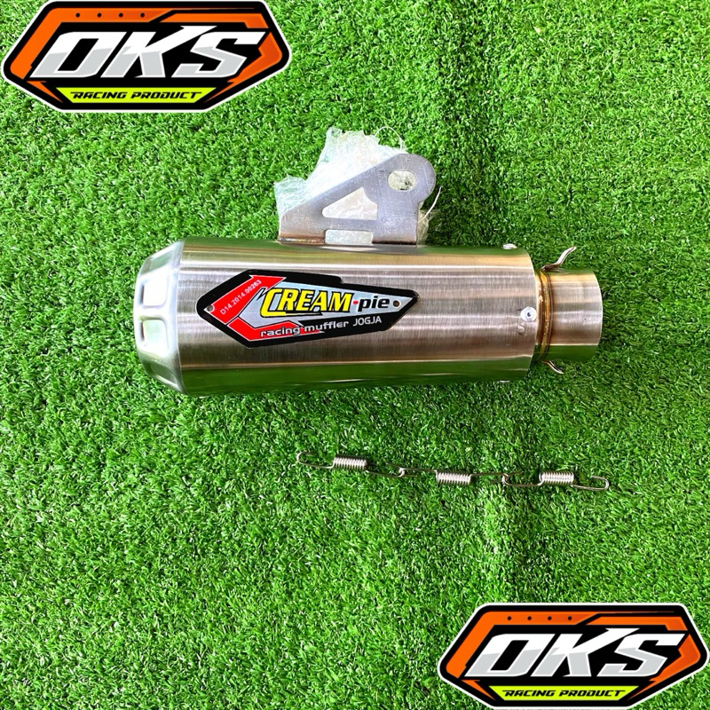 Silincer Knalpot Racing Stainles Merek CREAMPIE Inlet 51mm