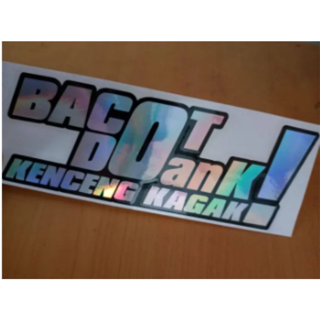 

STIKER STICKER CUTTING VIRAL BACOT DOANG KEREN MANTAB MURAH