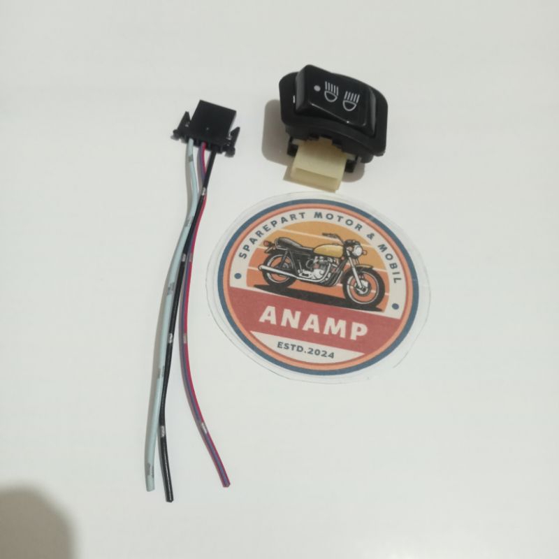 Saklar Dim Saklar Lampu 3Titik TEC Plus Soket kabel Bintik Honda Beat fi Vario 125 Scoopt fi Blade R