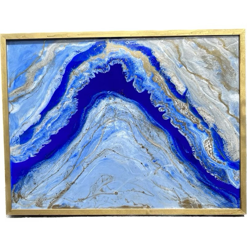 Lukisan dinding resin wall art