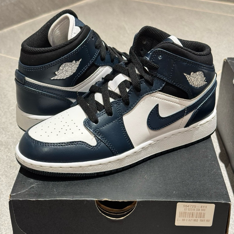 Air Jordan 1 Mid Armory Navy Dark Teal GS