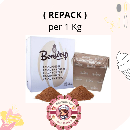 

( REPACK ) Bensdorp Cokelat Bubuk per 1 kg Chocolate Powder