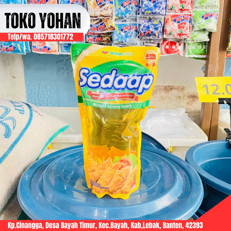 

MINYAK SEDAP 1000 ML / 1 L