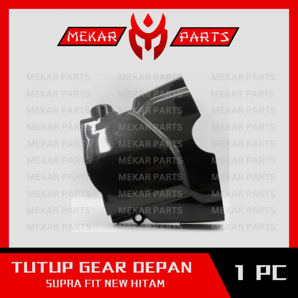 MEKAR-PARTS/TUTUP-GEAR-GIGI-DEPAN/COVER/MOTOR/HONDA-SUPRA-FIT-NEW-HITAM/GRADE-ORI