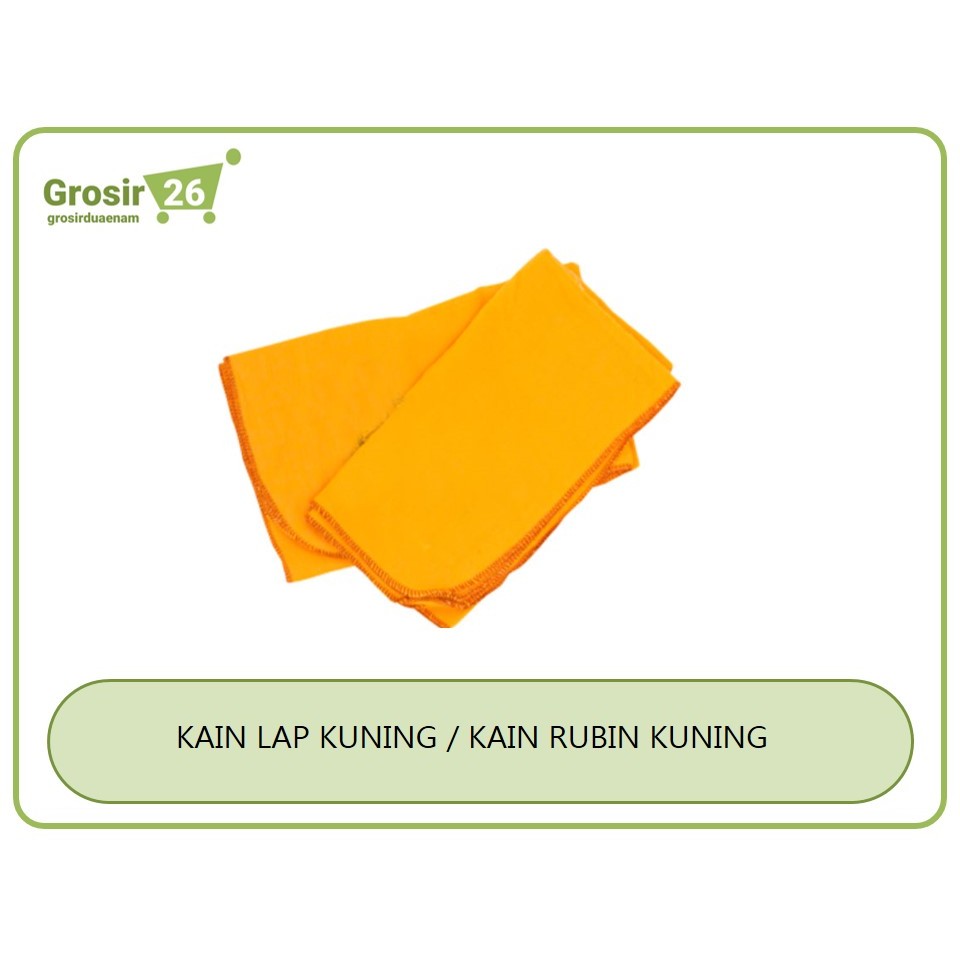 (3 pcs) kain serbet lap kuning / kain rabin ukuran 40x40 kecil | 50x50 sedang | 60x60 besar