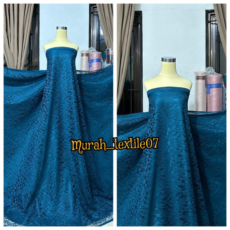 Kain Brokat Lace Cornelly gliter Premium/Kain Brokat meteran