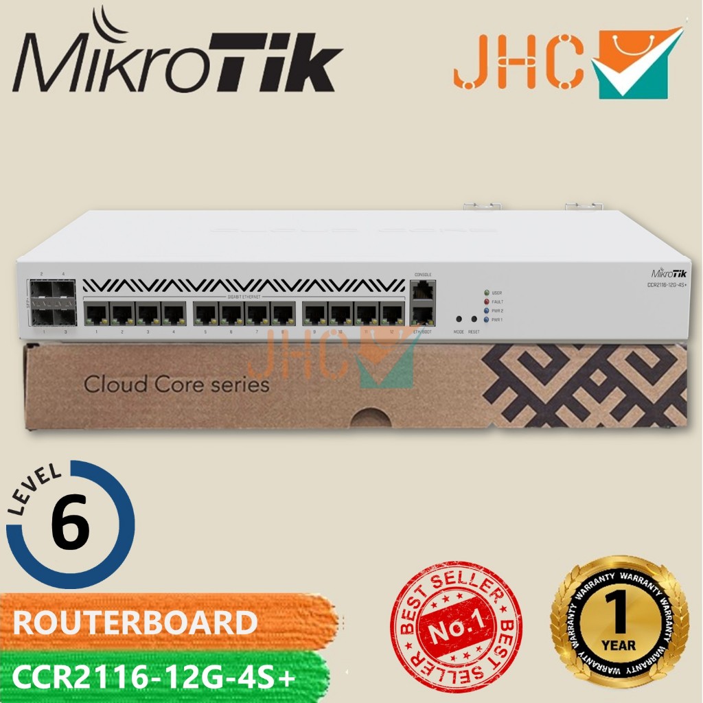 Mikrotik CCR 2116 12G 4S+ CCR2116-12G-4S+ Cloud Core Router CCR2116