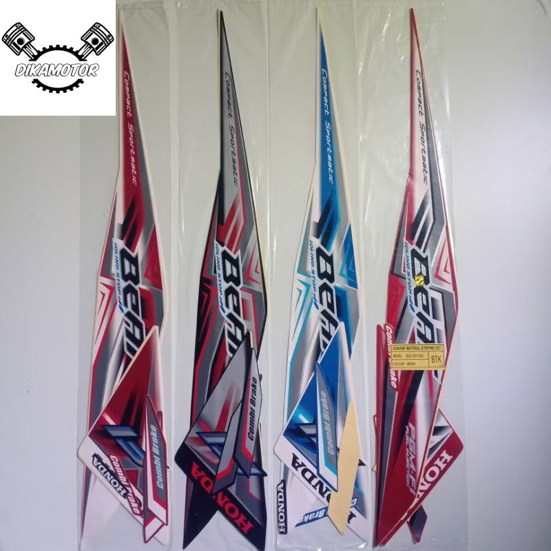 Striping Sticker Honda Beat Fi ISS idling Stop Tahun 2015