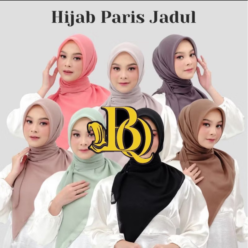 Hijab Segi Empat Paris Jadul premium KOTA MAKASSAR